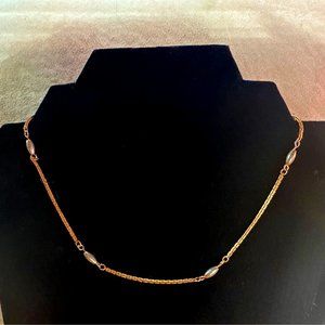 Simple Chain & Bead Necklace